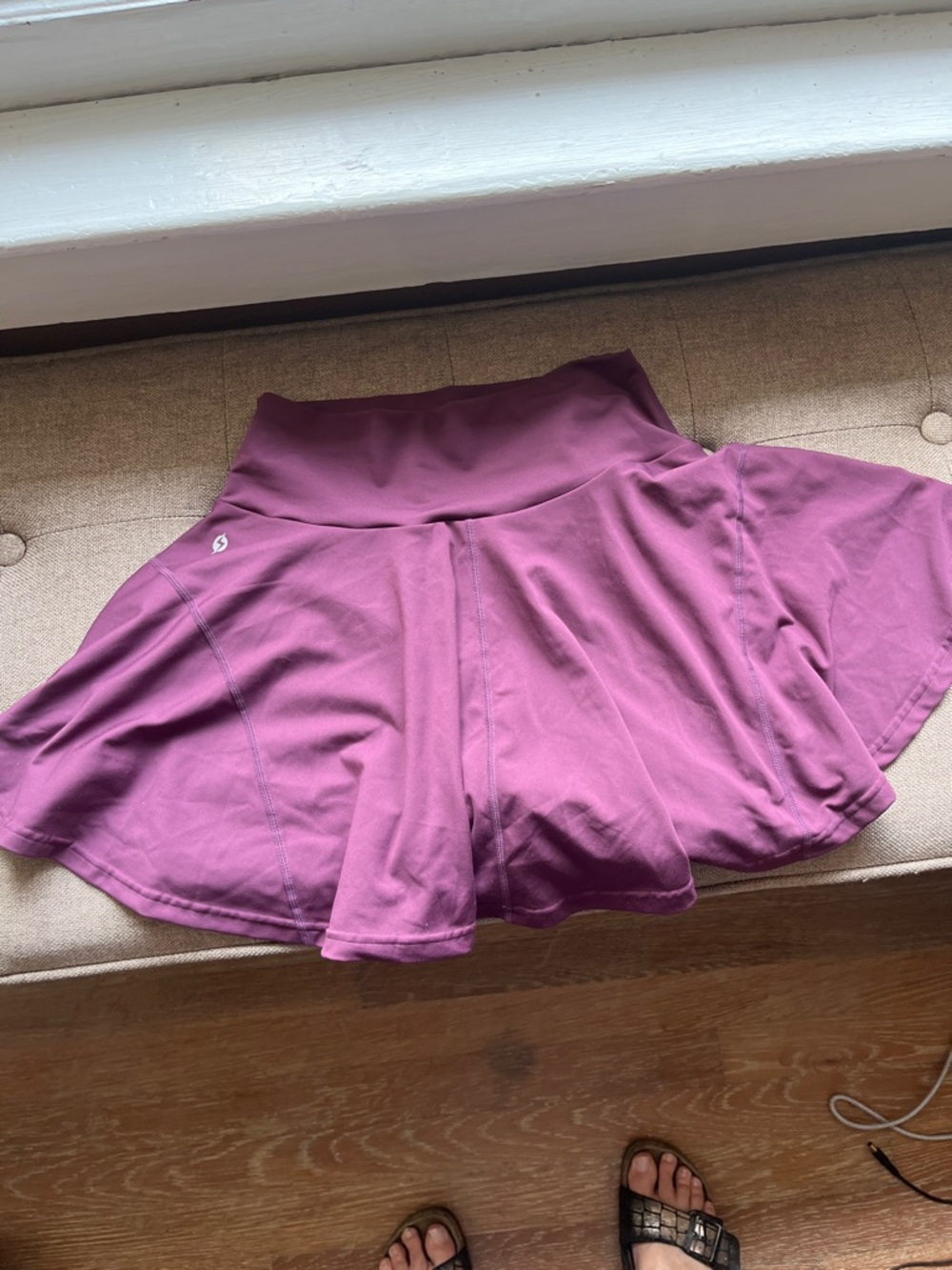 POPFLEX Flared Active Skirt in Plum Berry